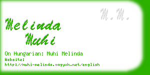 melinda muhi business card